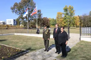 Wreath Laid at the Monument to the Executed Slovak Soldiers