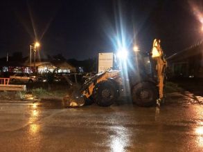 Санација последица вечерашњих обилних падавина у Крагујевцу