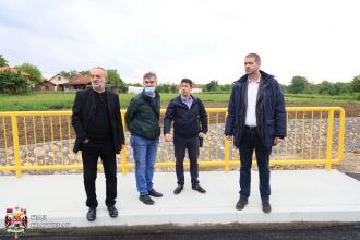 Новоизграђени мост у Трмбасу пуштен у саобраћај