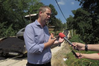 Gradonačelnik obišao završne radove na asfaltiranju puta u Gornjoj Sabanti